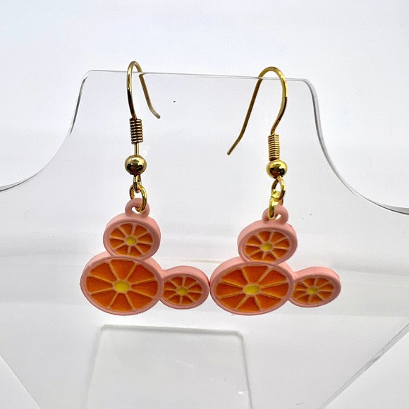 Mickey Mouse Earrings - Orange Slice Earrings - Summer Earrings - Disney Earring - Picture 4 of 10